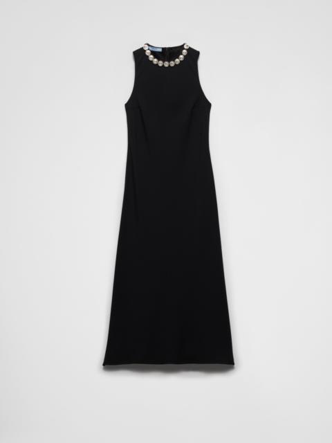 Prada Embroidered sablé dress