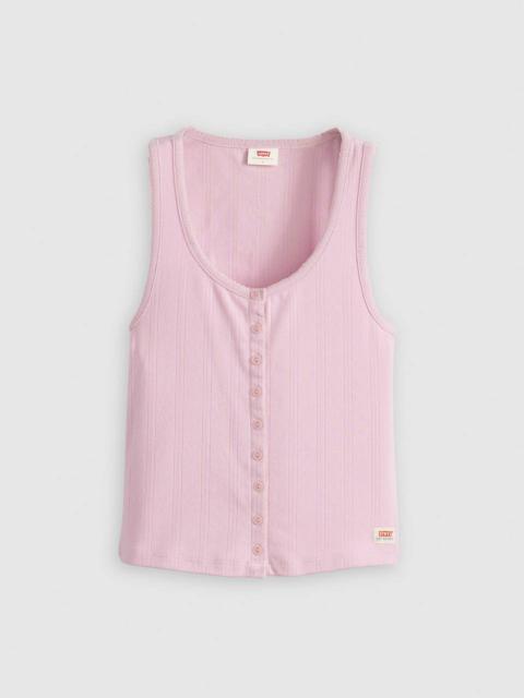 Levi's DRY GOODS WOMEN'S POINTELLE TANK TOP