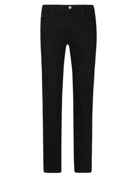 Dolce & Gabbana Black wash slim-fit stretch jeans