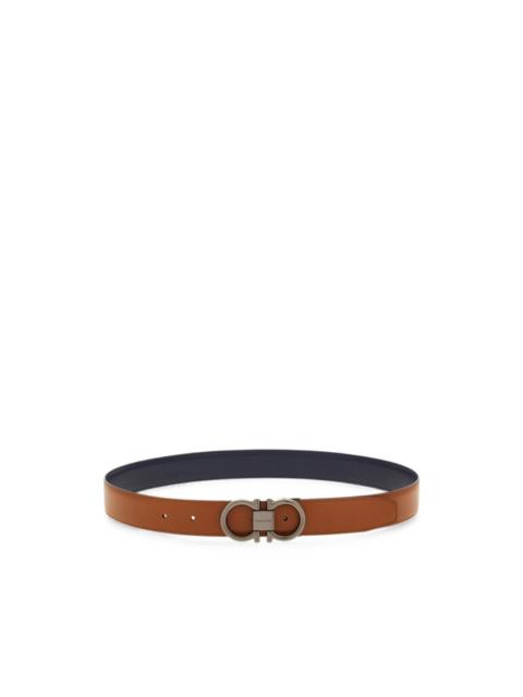 FERRAGAMO reversible and adjustable Gancini belt