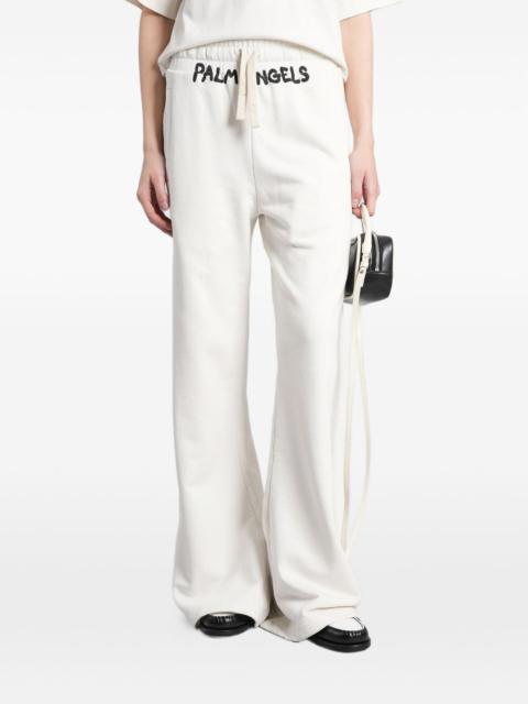Palm Angels logo-print drawstring track pants