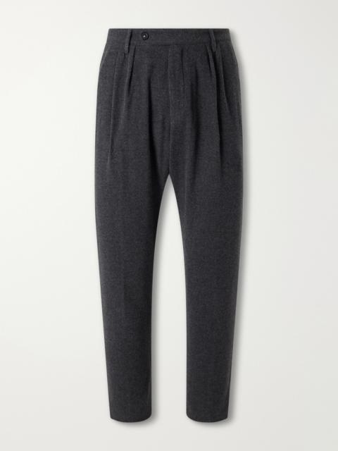 massimo alba Stan Straight-Leg Wool, Silk and Cashmere-Blend Suit Trousers