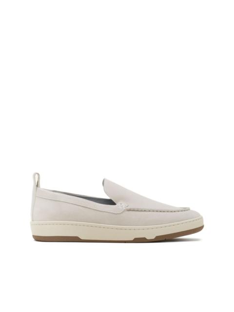 stitched panelled loafers