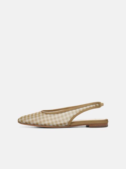 Vince Daphne Gingham Slingback Flat