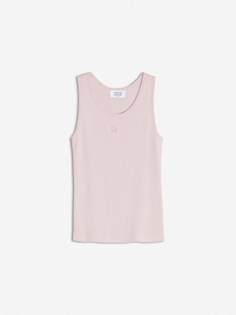 Maison Kitsuné BABY FOX PATCH RIBBED TANK TOP