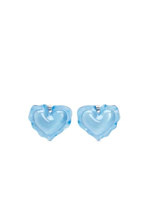 NINA RICCI Cushion Heart earrings