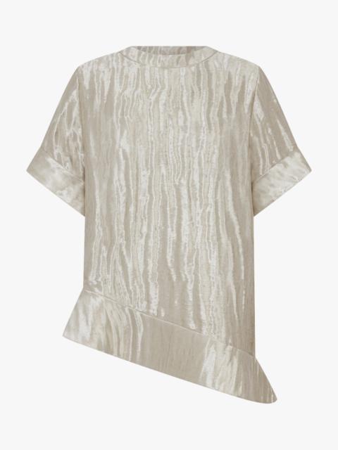 ROSIE ASSOULIN RIDE THE WAVE TOP | METALLIC SILVER