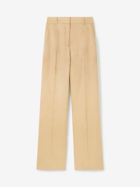 Burberry EKD Silk Wide-leg Trousers