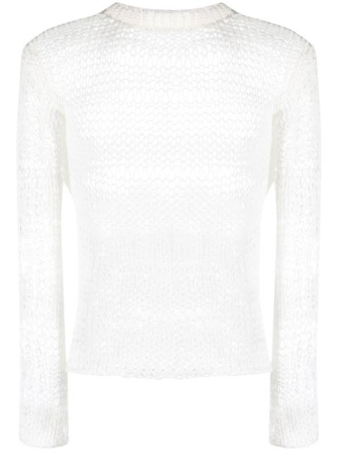 HELIOT EMIL™ open-knit crew-neck jumper