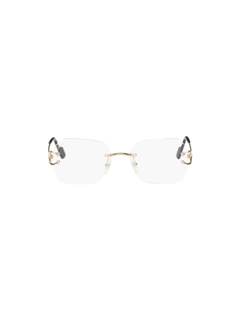 Cartier Gold Rimless Glasses