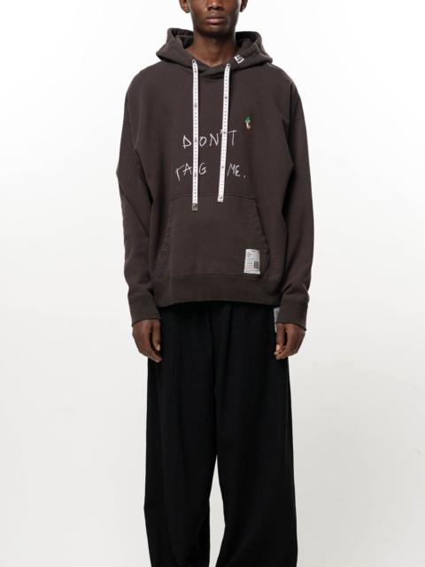 Maison MIHARAYASUHIRO Don't Tag Me. Printed Hoodie