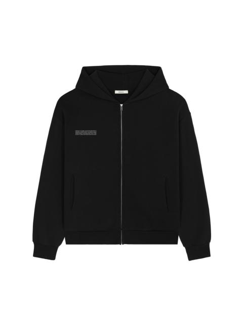 PANGAIA Womens DNA Heavyweight Zipped Hoodie - Black
