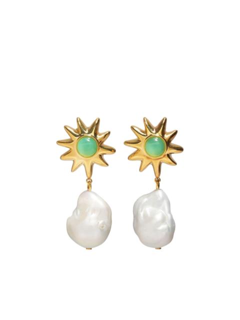 LIZZIE FORTUNATO pearl drop earrings