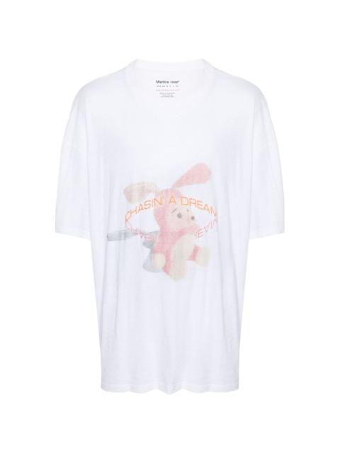 Martine Rose bunny-print cotton T-shirt