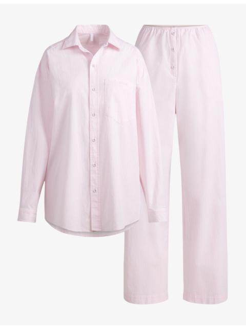 SKIMS Oversized Striped Cotton Pyjamas Set