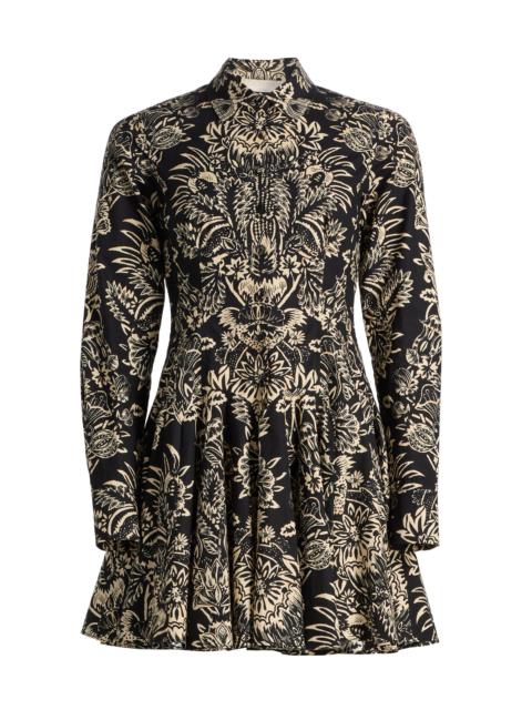 ULLA JOHNSON Women's Taliah Printed Minidress - Noir Flora
