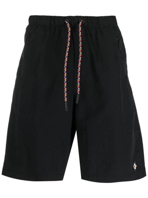 logo-embroidered track shorts