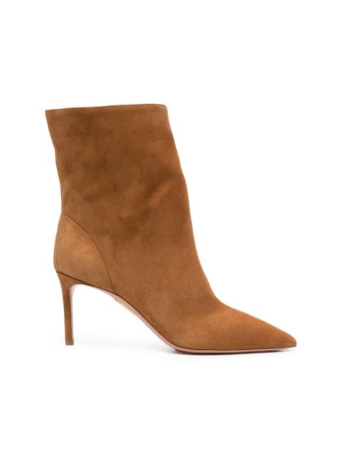 AQUAZZURA Matignon 75mm suede boots