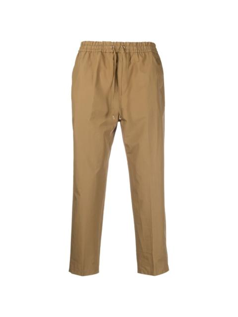 straight-leg cropped trousers