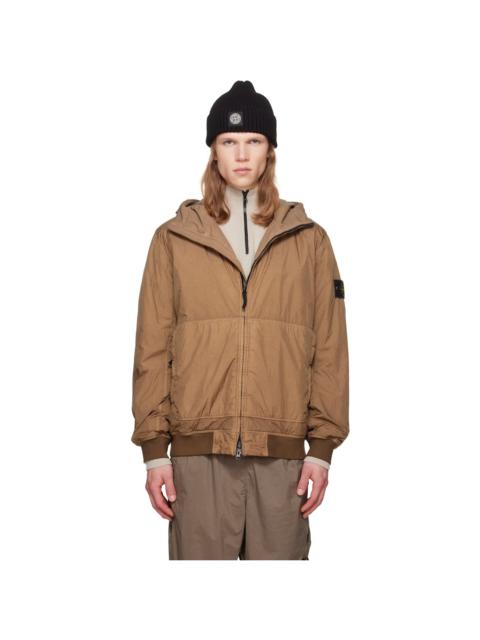 Stone Island Khaki 4100110 Crinkle Reps NY Jacket