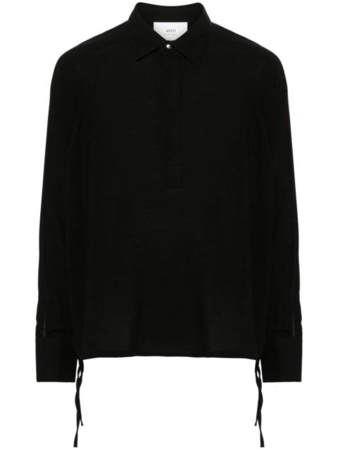 long-sleeve polo shirt