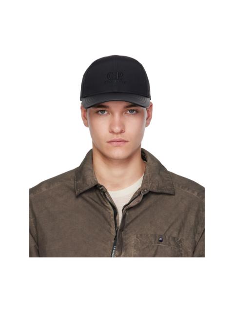 C.P. Company Black Nylon Logo Cap