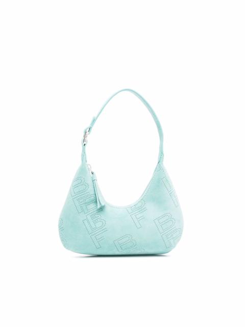 BY FAR Amber perforated logo shoulder bag