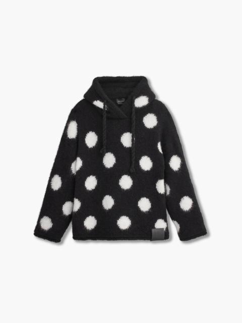 Marc Jacobs THE BRUSHED SPOTS KNIT HOODIE
