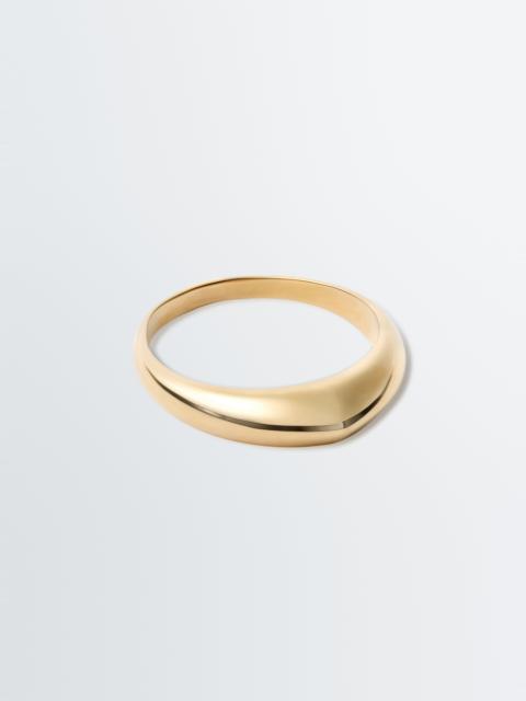 Lemaire DROP RING IN GOLD-PLATED STERLING SILVER