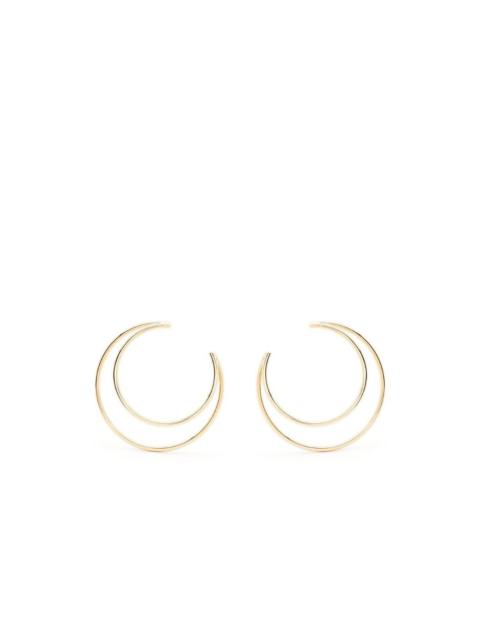 Marine Serre Moon hoop earrings