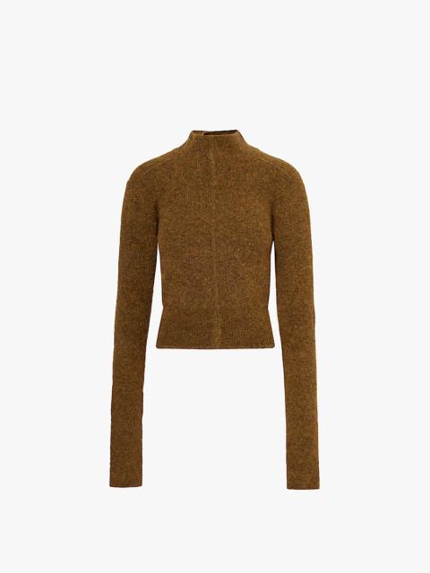 Rick Owens Headon open-back long-sleeve knitted jumper