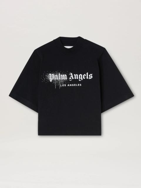 Palm Angels RHINESTONE SPRAYED CLASSIC TEE