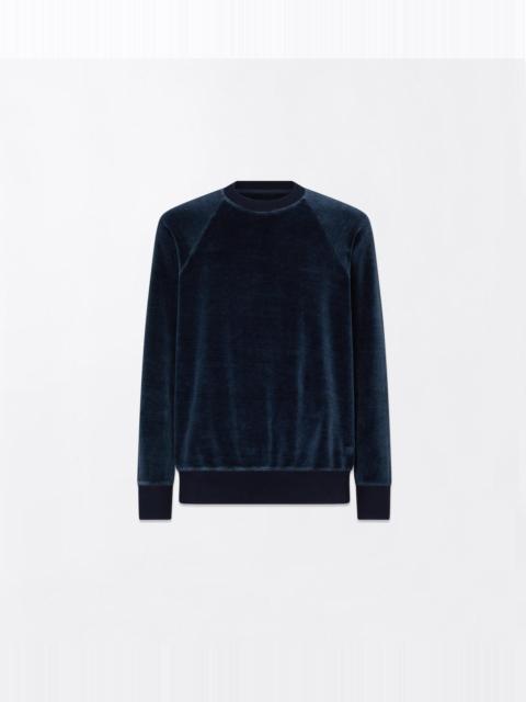 TOM FORD INDIGO VELOUR CREW NECK