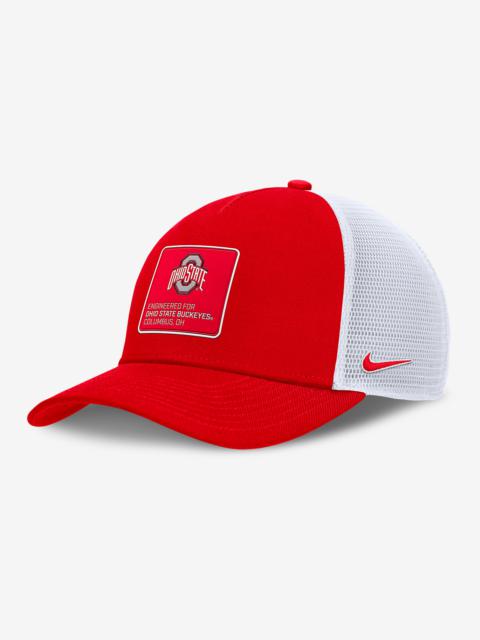 Nike Ohio State On-Field Rise Engineered Men's Nike College Trucker Adjustable Hat