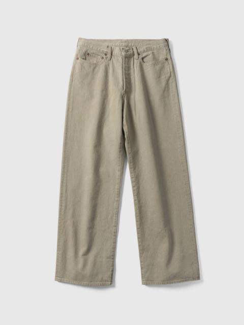 ssstein Loose Color Denim Pants Beige