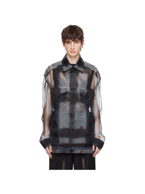 FENG CHEN WANG Black Plant-Dyed Jacket