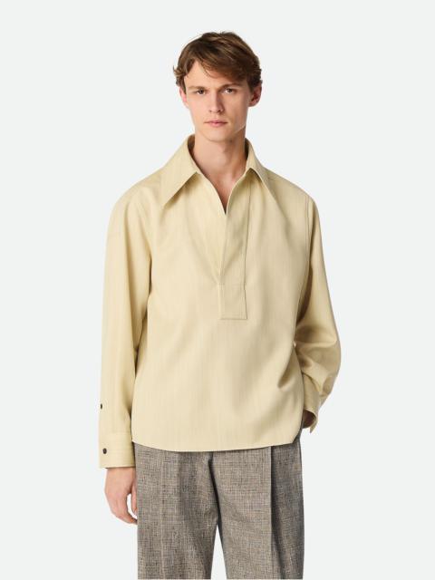 Bottega Veneta Wool Subtle Chevron Shirt