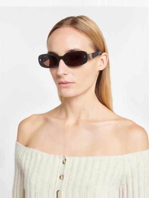 Nanushka Bio-Plastic Oval-Frame Sunglasses