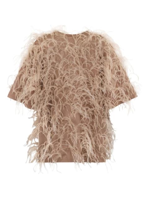 Valentino feathered T-shirt