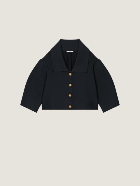 Givenchy CROPPED COCOON JACKET IN COMPACT KNIT