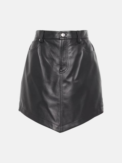 ALEXANDRE VAUTHIER Leather miniskirt