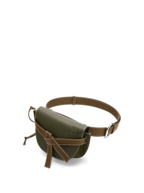 Loewe Large Gate bumbag in suede and calfkin