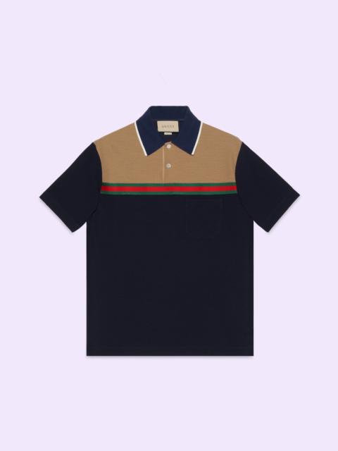 GUCCI Wool jersey polo shirt