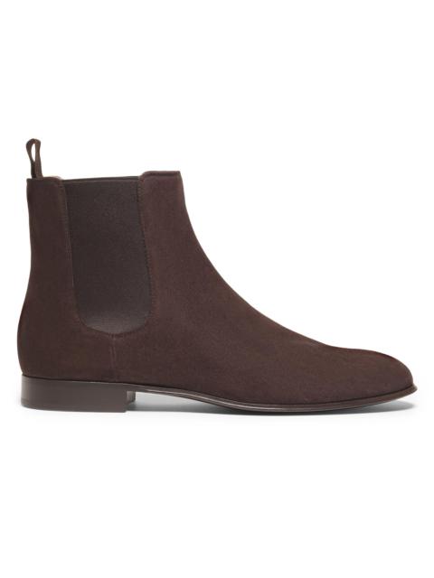 Gianvito Rossi Men's Alain Suede Chelsea Boots - Moka