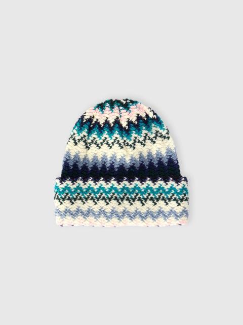 Zigzag wool hat