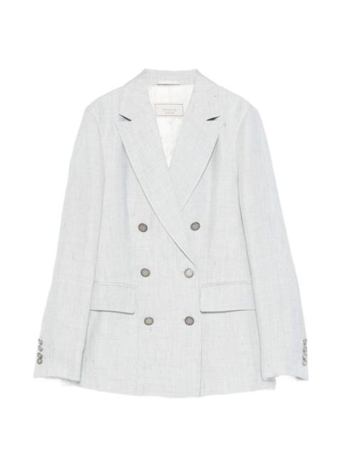 PESERICO double-breasted pocket blazer