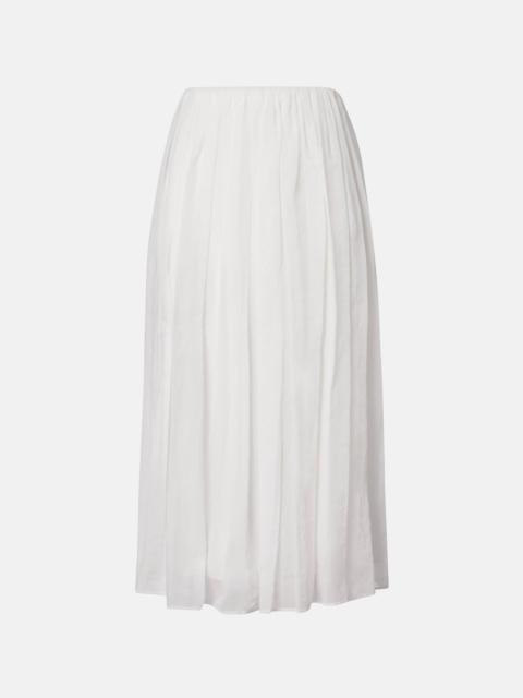 Brunello Cucinelli Cotton and tulle midi skirt