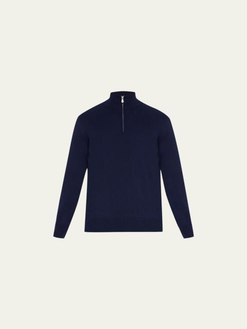 Men's Cashmere Quarter-Zip Sweater