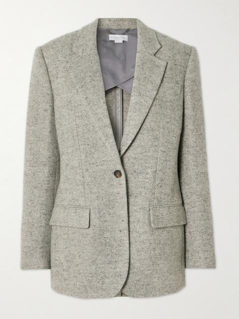 Stella McCartney Wool And Silk-blend Herringbone Blazer