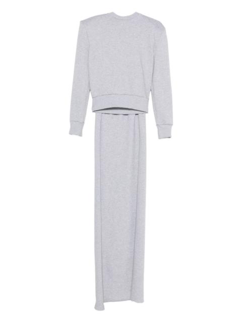 MAGDA BUTRYM draped-detail crew-neck sweatshirt